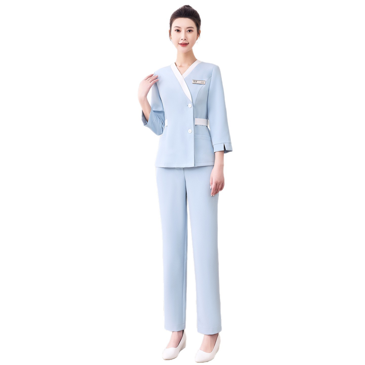Xiangchunniao Korean Style Light Medical Beauty Care Nurse Uniform Women's Autumn and Winter New Beauty Salon Spa Work Clothes Suit