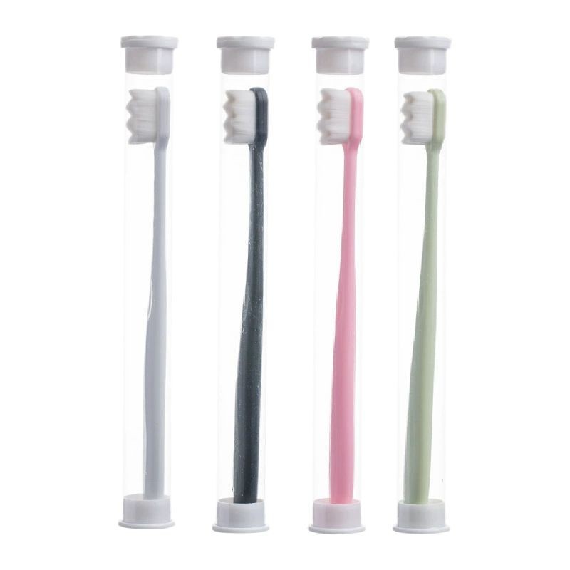 Soft Bristle Toothbrush with Ten Thousand Fine Bristles, Individually Packaged in Tubes, Wholesale for Home Use, Ultra-Nano Brush Head