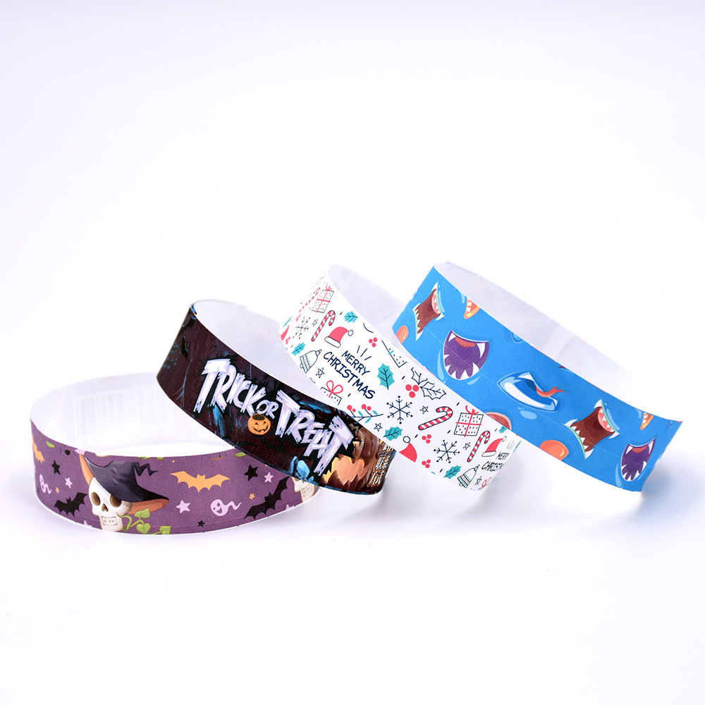 Disposable Dupont Paper Bracelet Ticket Exhibition Event Admission Ticket Wristband Children's Amusement Park Synthetic Paper