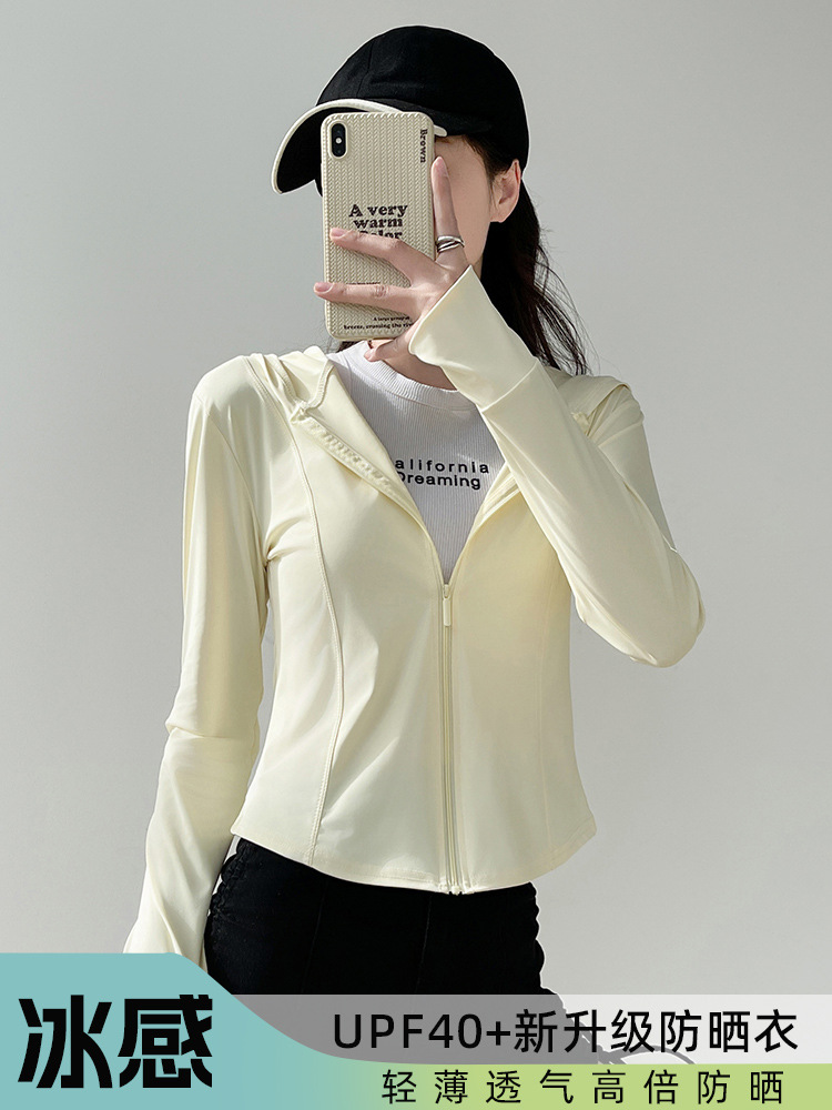 Ice Silk Thin Sun Protection Clothing for Women Summer New Breathable Slim Anti-Uv Sun Protection Clothing Jacket