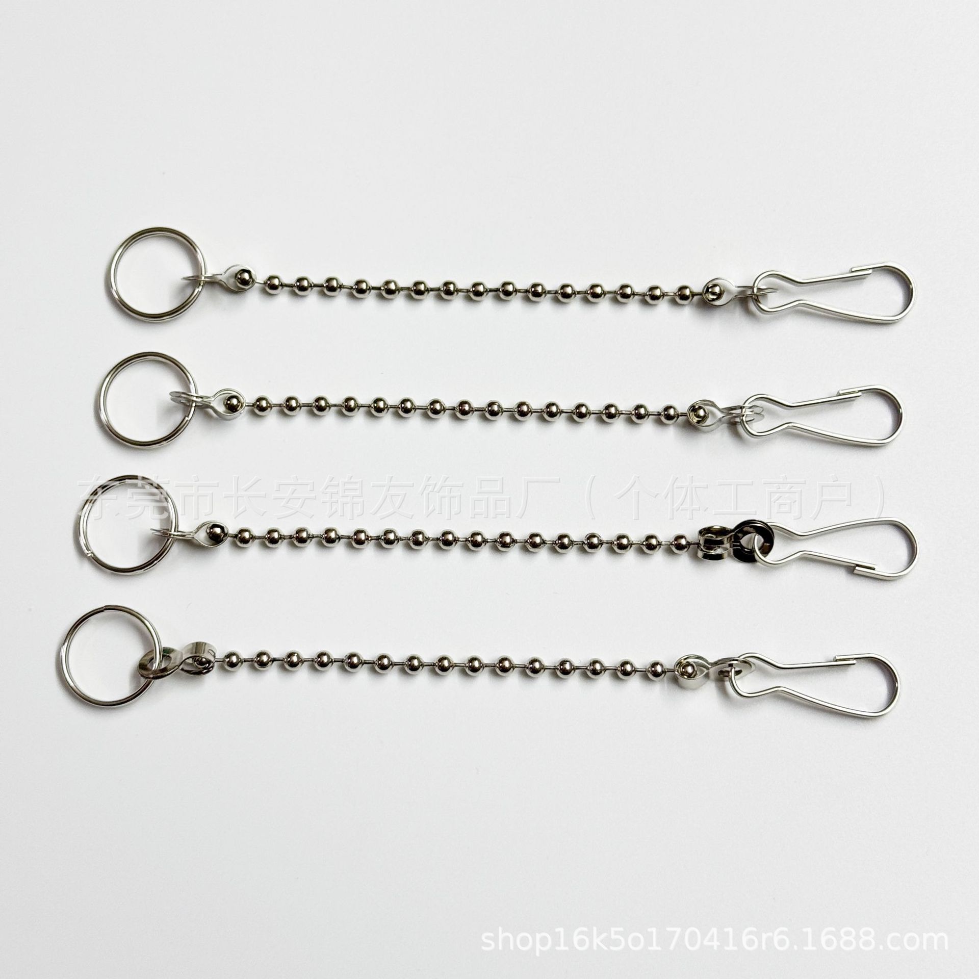 diy ball ball chain double hole flat buckle fixing screw windproof extension connection diy jewelry accessories stainless steel chain