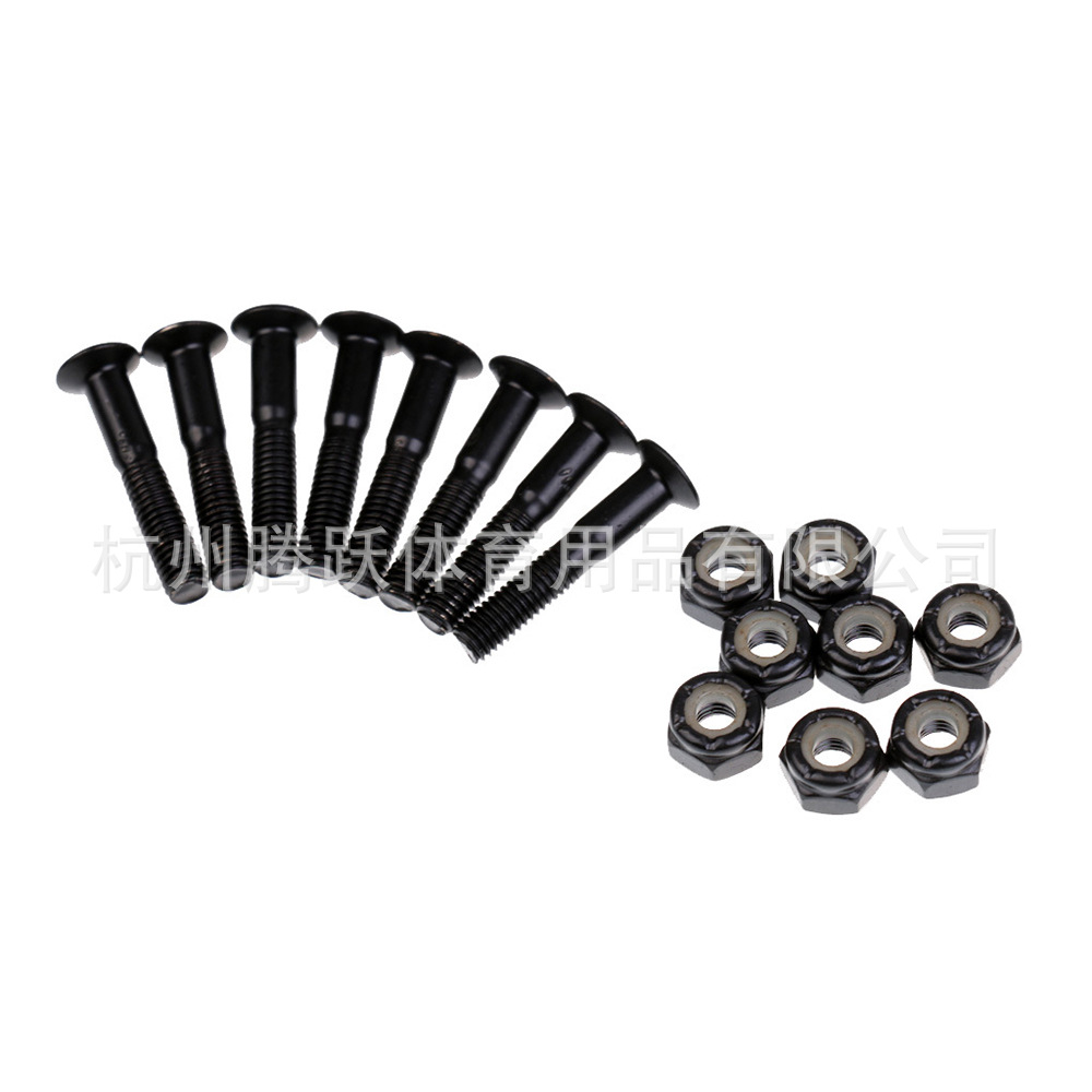 M5 skateboard bracket carbon steel bridge nail threading hexagon socket half cross tooth flat head surfboard countersunk nut hardware