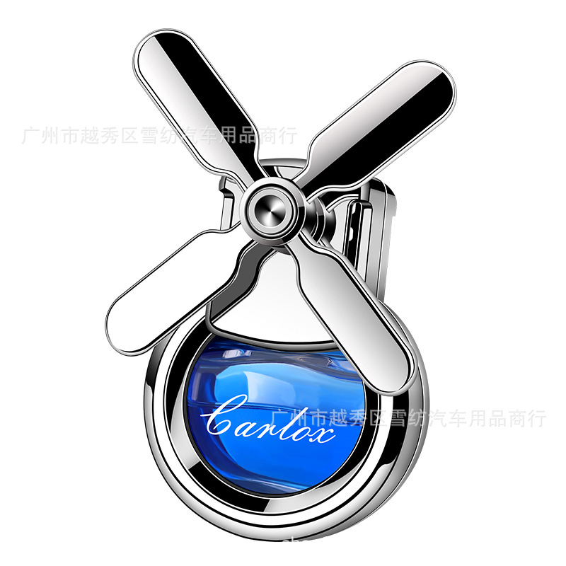 Air outlet rotating aromatherapy in stock wholesale four-leaf windmill car perfume fragrance car decoration car aromatherapy