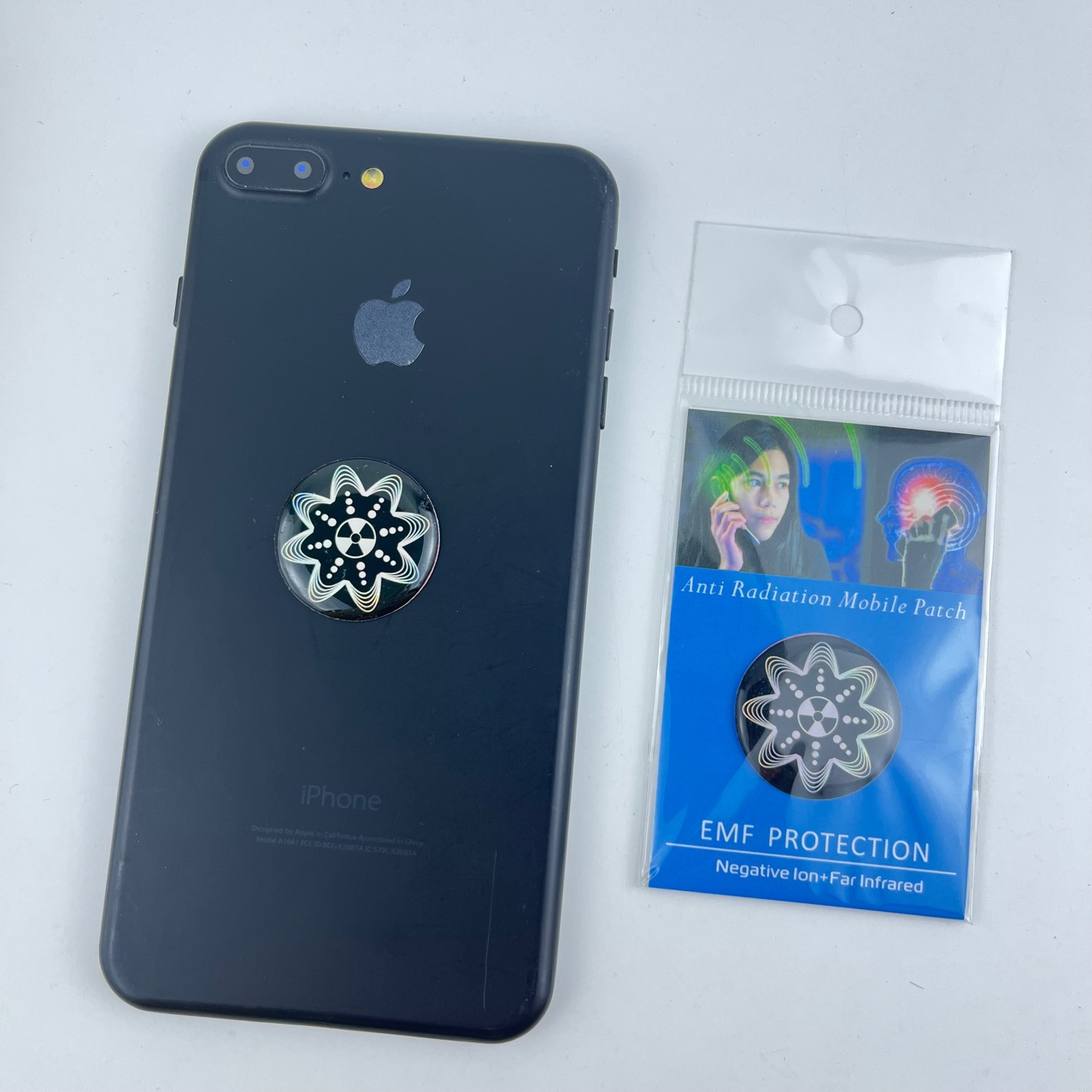 Cross-Border Supply of Round Silicone Laser Wave Radiation-Proof Quantum Shield Negative Ion Terahertz Energy Mobile Phone Sticker