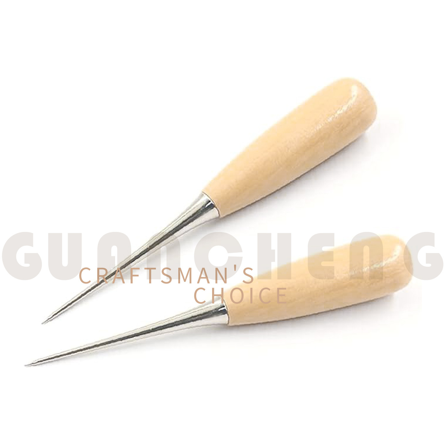 Специальный деревянный ручной инструмент для обуви, кожаный шило с деревянной ручкой, износостойкая швейная игла для пробивания