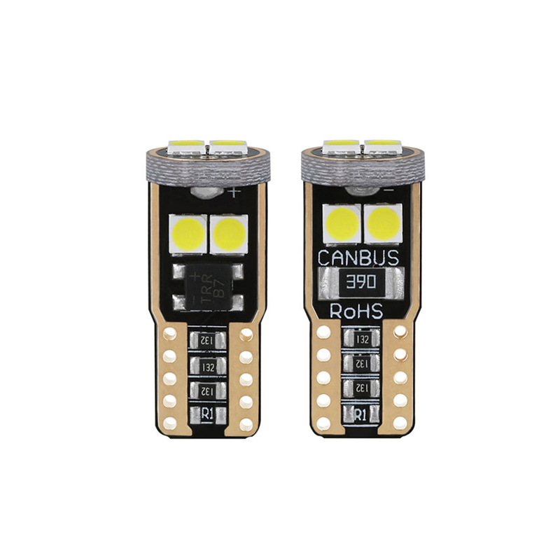 Production of automobile LED bulb T10 3030 6 lights decoding electrodeless width light 12v decoding small light reading light
