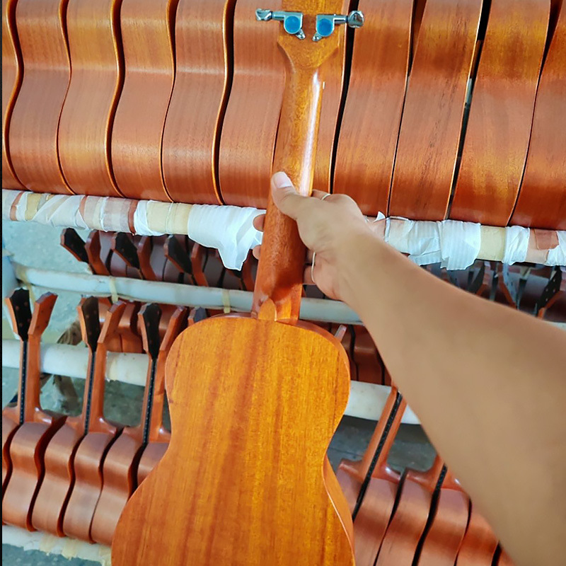 23inch Ukulele Full Single Musical Instrument Wholesale Kidsren's Small Guitar Ukulele Entry-Level Solid Wood Ukulele