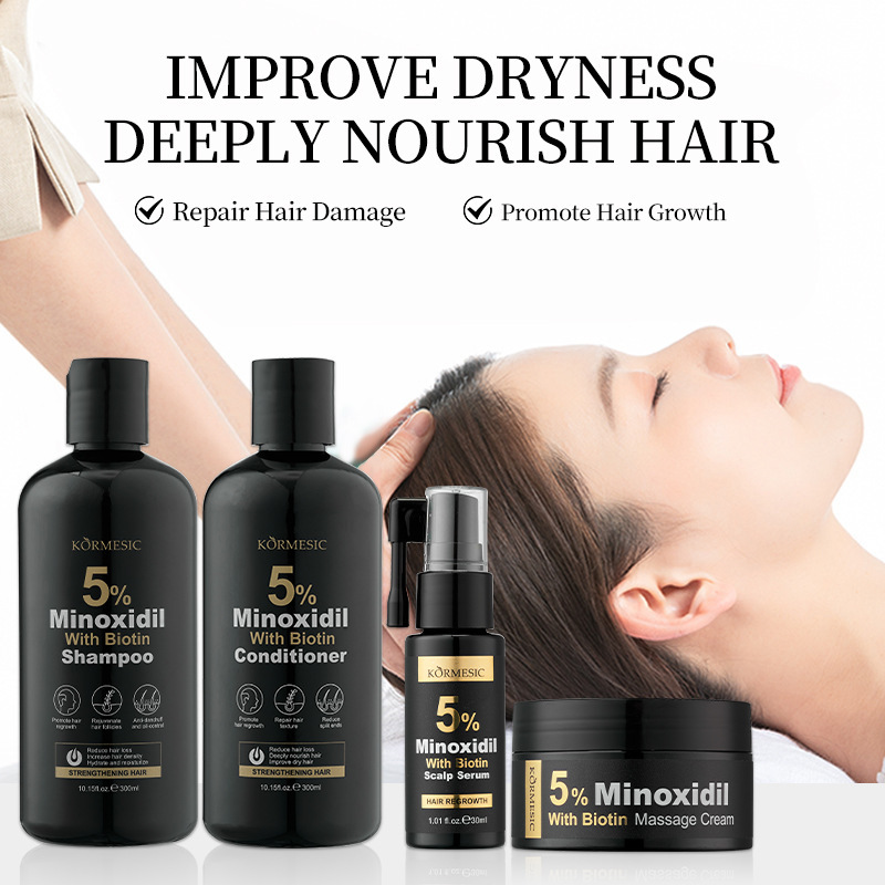 Kormesic Full English Shampoo Cross-Border Foreign Trade Shampoo Scalp Essence Water Massage Cream In-Stock Wholesale