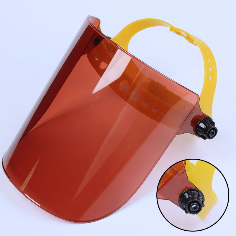 New Protective Mask Full Face Face Protection Dustproof Anti-Splash Transparent Mask Welding Special Welding Anti-Grill Face Mask