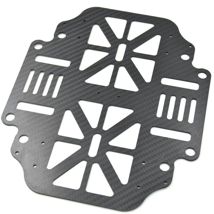 3K Carbon Fiber Plate Processing Cnc Customized Special-Shaped Flying Drone Accessories Carbon Fiber Composite Materials with Drawings and Samples