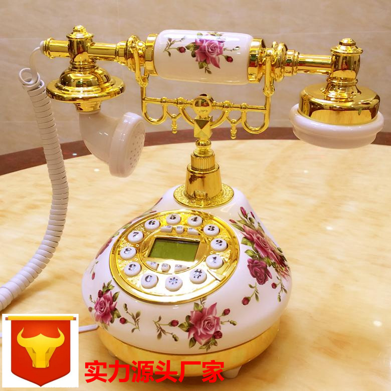 Керамический телефон антикварный телефон стационарный ретро телефон гостиница европейский телефон красивый голос кросс-бордер