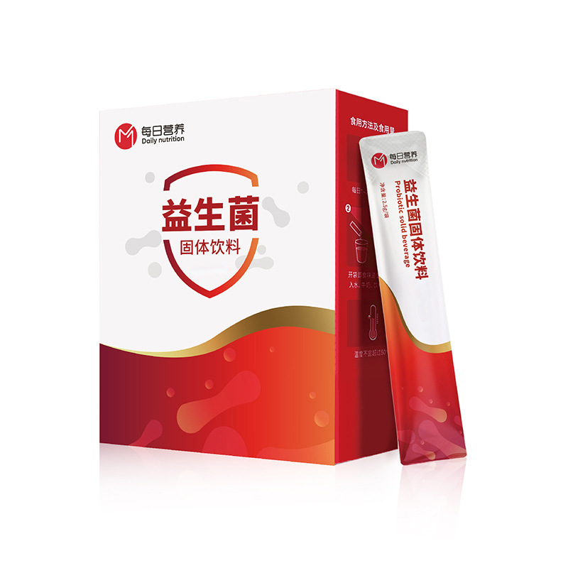 Обработка пробиотических твердых напитков, индивидуальная формула с 12 миллиардами КОЕ, двойная выгода, специально для людей среднего и пожилого возраста