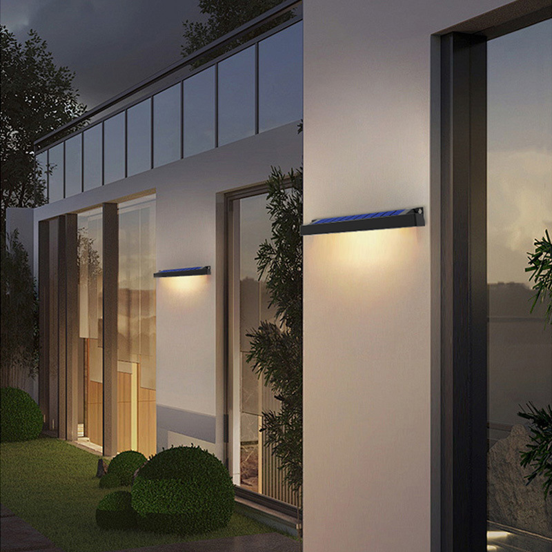 Outdoor Solar Garden Light Automatically Brightens the Dark, Warm Light Wall Light Shop Sign Lighting Atmosphere Wall Washer Light Wholesale