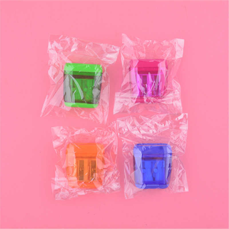 New Double-Hole Pencil Sharpener Plastic Pencil Sharpener with Lid Pencil Sharpener Cute Children's Pencil Sharpener Pencil Planer Printable