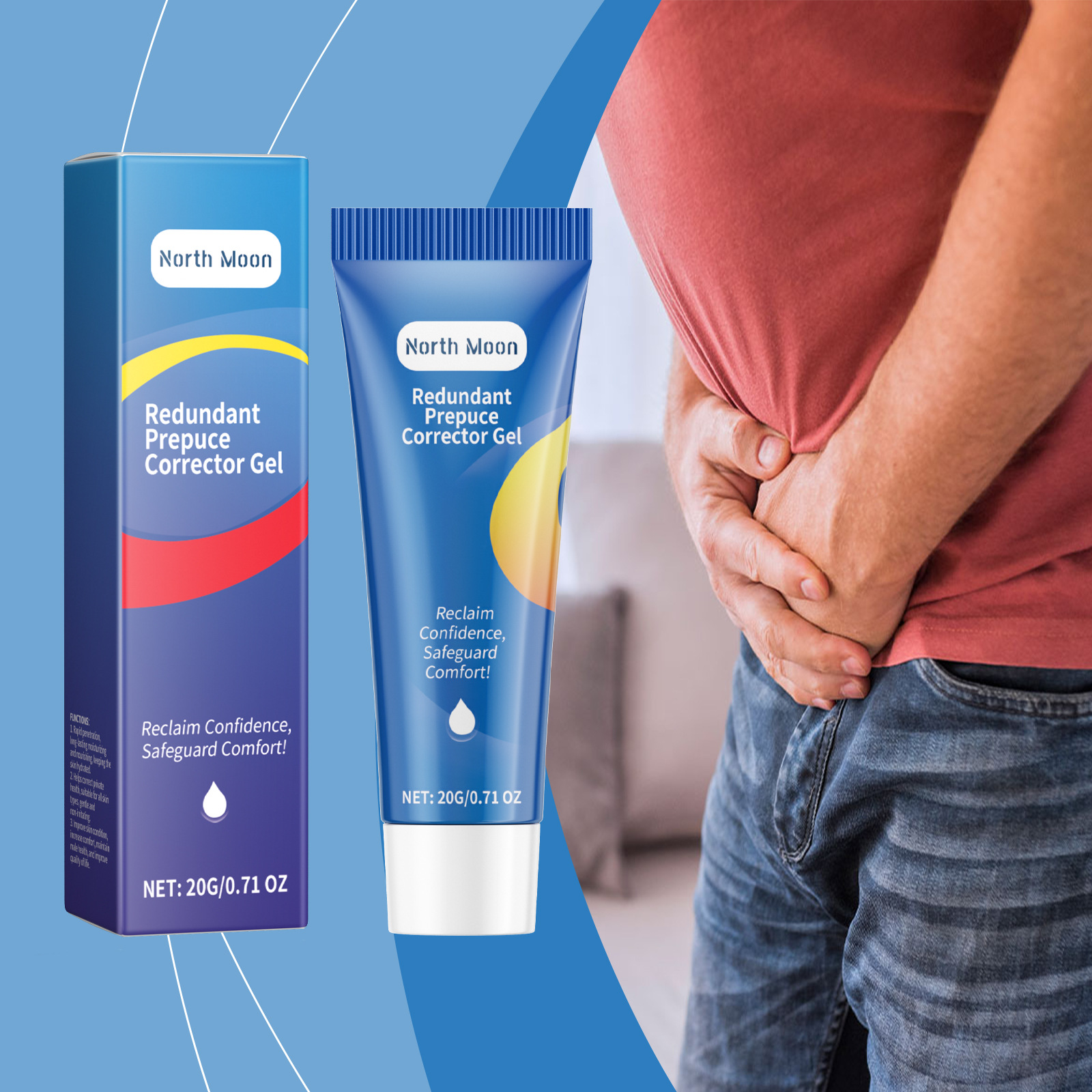 Северная Луна Мужской гель Уход с травяными ингредиентами Нежный, мягкий и увлажняющий Уход и удержание влаги