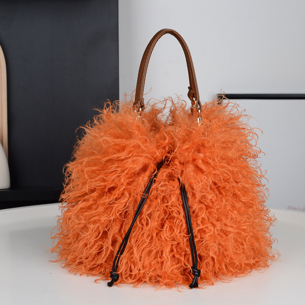 Сумка-ведро из искусственного замши с кисточками, портативная, женская мода, простой стиль для горячих девушек, стиль панк
