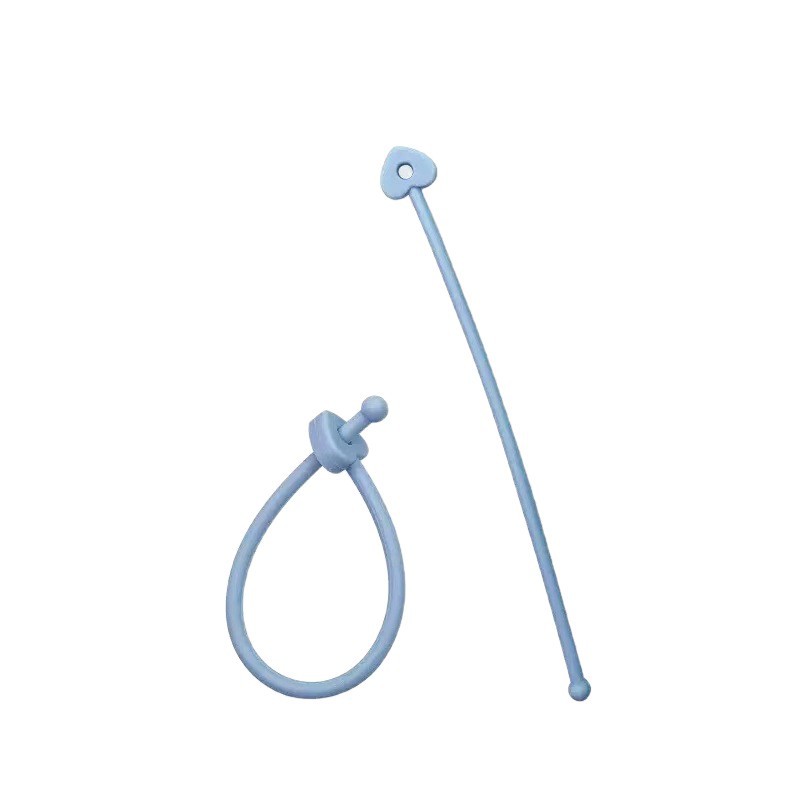 Hot Selling Silicone Shampoo Brush Lanyard Shampoo Brush Accessories Lanyard Pure Silicone Heart-Shaped Head Lanyard Lanyard Shampoo Brush