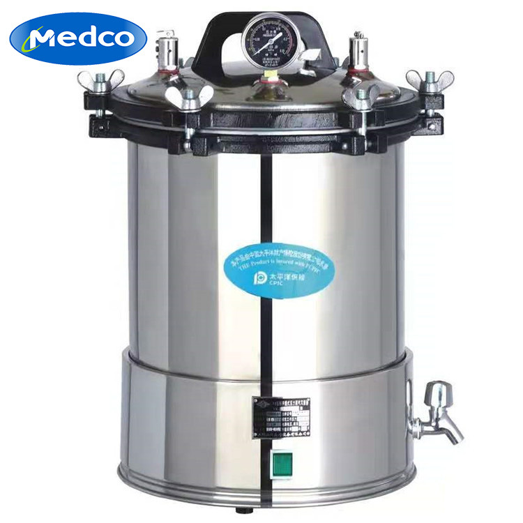 Стерилизатор большого объема для внешней торговли, портативный вертикальный паровой стерилизатор, полностью автоматическая дезинфекция и стерилизация