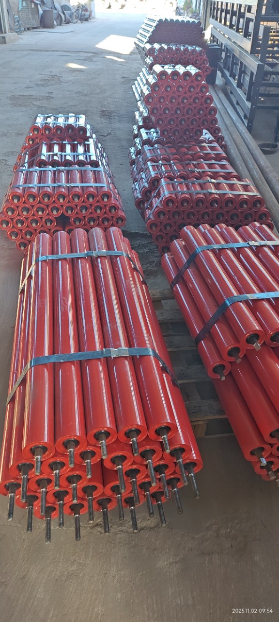 Mining Belt Machine Buffer Roller Conveyor Belt Roller Corrosion Resistance Can Be Used for Mining as Required