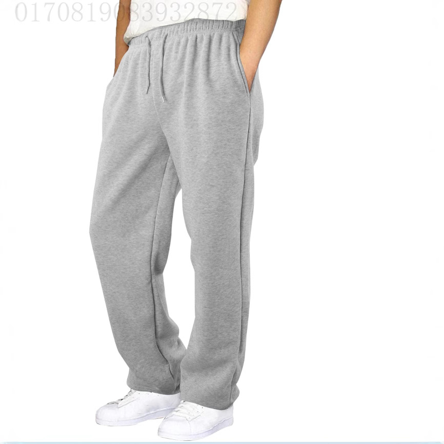 Cross-border E-commerce Amazon 2024 European and American Men's Tether Autumn and Winter Straight Loose Casual All-match Sweat Pants