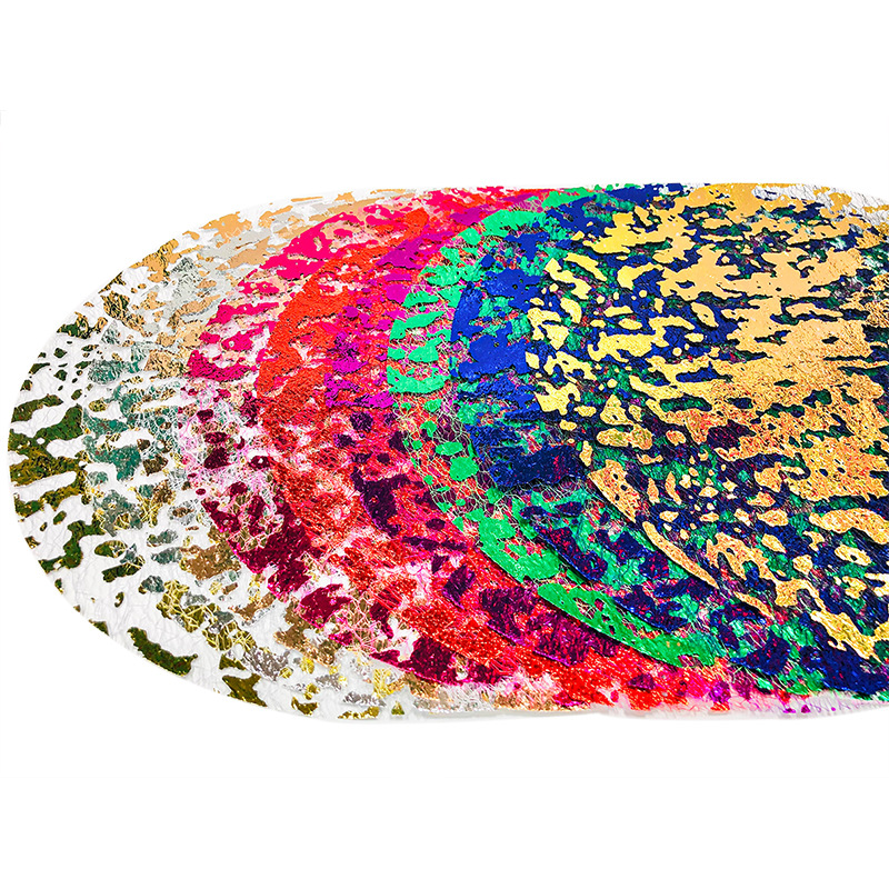 Disposable Gold Placemats, Metallic Round Gold Foil Mesh Table Mats, Placemats, Amazon In-Stock Wholesale, Living Room