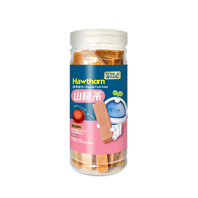 (September New Arrivals) Tonglefang Hawthorn Strips Hawthorn Slices Children's Snacks Fruit Strips Strawberry Blueberry Hawthorn Sticks