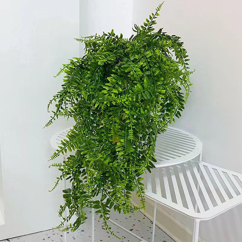 Outdoor Artificial Fern Persian Grass Rattan Artificial Green Plant Persian Wall Hanging Vine Decorative Plant Wall