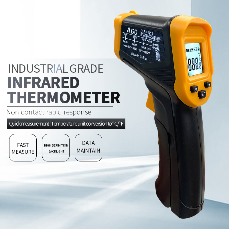 Foreign trade infrared thermometer oil temperature gun kitchen thermometer commercial measuring water temperature baking temperature gun industrial use