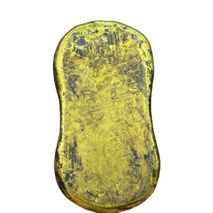 Antique Solid 0.25kg Gold-Plated Gold Bar Antique Old Handicraft Gold Bar Jewelry Home Furnishings