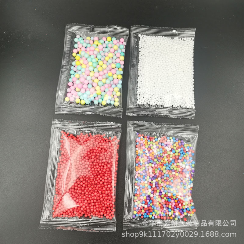 1g bag foam ball color foam particles diy slime crystal mud meteor stationery gift box filler