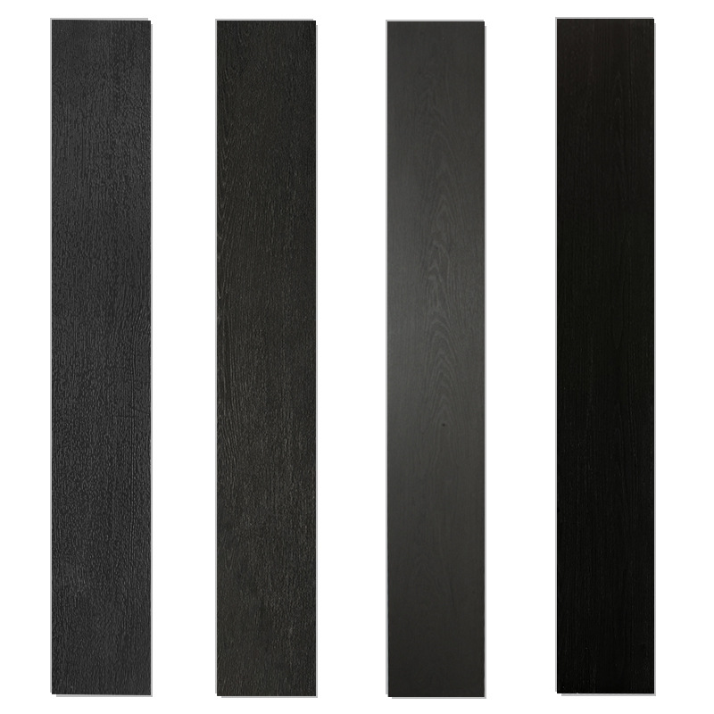 SPC Stone Plastic Lock Buckle Floor Factory Straight Hair Black Wood Grain Household Composite Floor PVC Thickened Waterproof Silent