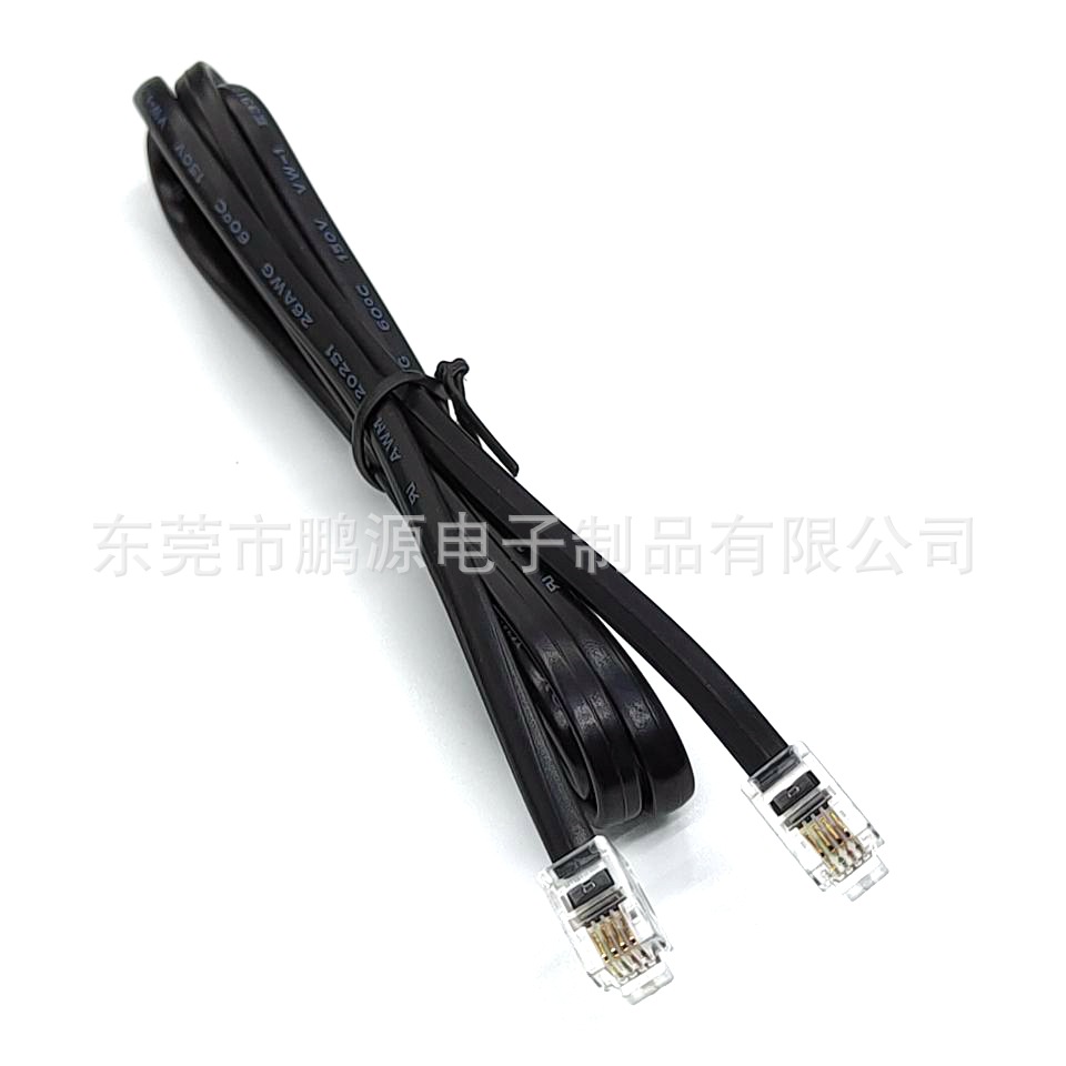 Telephone Line 20251 Flat RJ9/RJ10 Telephone Line 4P4C Telephone Line Tinned Telephone Line