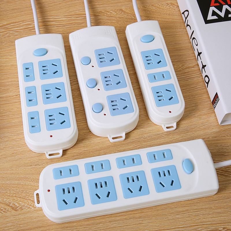 Multi-plug Multi-function Socket Board Wired Plug Board Socket Multi-plug Switch Plug Board Office Household Multi-hole Plug