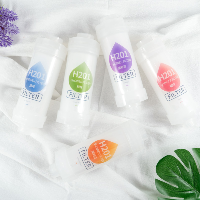 Household Fragrance Shower Filter Element Household Tap Water Purification Dechlorination Skin Beauty Booster Nozzle Pre-Head Shower Filter