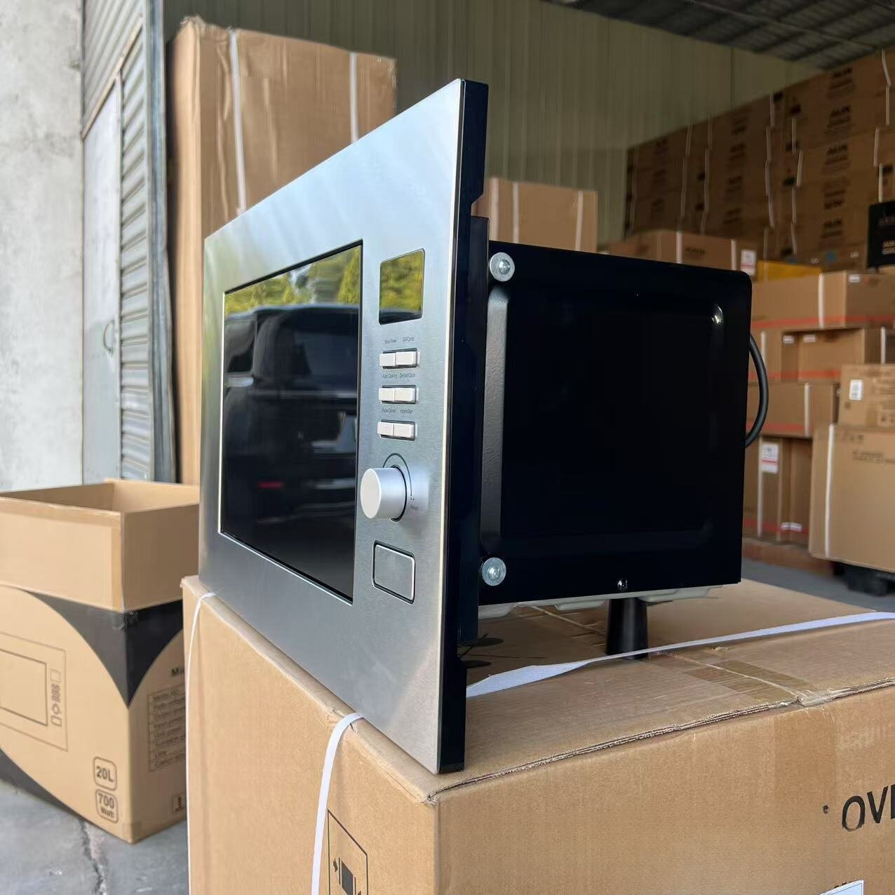 Cross-Border English Version of Embedded Microwave Oven Household Stainless Steel Panel Microwave Oven 20L Microwave Oven