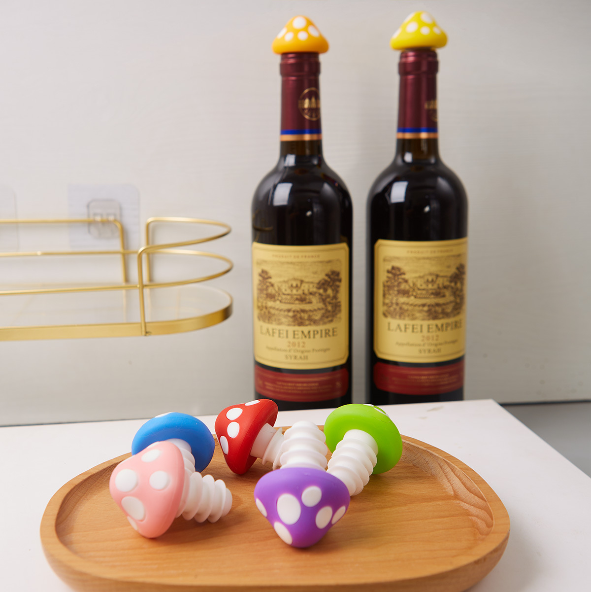 New Silicone Red Wine Stopper Mushroom Champagne Stopper Creative Wine Bottle Stopper Household Foreign Wine Stopper Beer Stopper