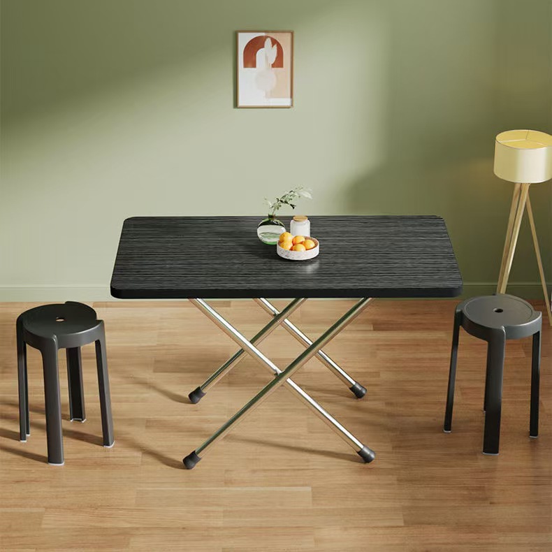 Sanmeng Small Table, Foldable Dining Table for Home Use, Suitable for Small Apartments, Rental Houses, Outdoor Stalls, and Dining; Foldable for Outdoor Use