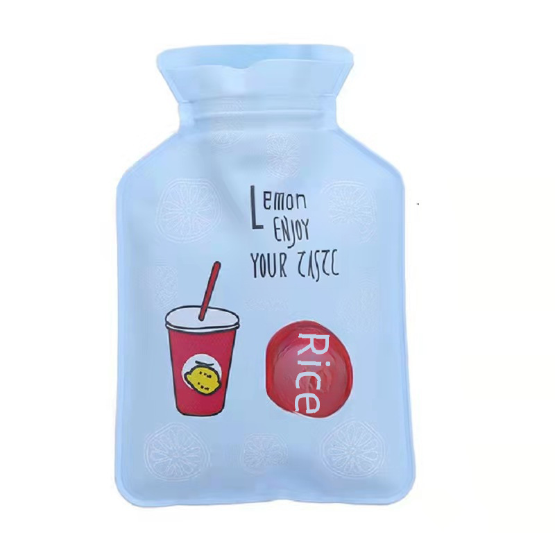 Pvc Pearlescent Small Hot Water Bottle New Mini Water-Filled Hot Water Hand Warmer Cartoon Hot Water Hand Warmer Baby Warmer