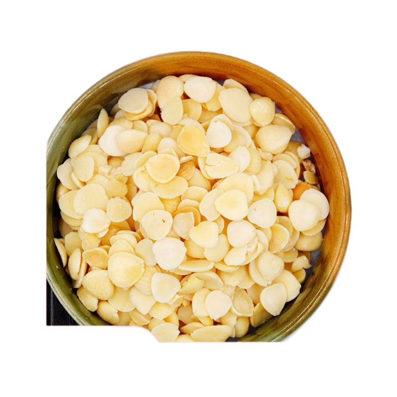Low-Temperature Baked Cooked Grain Grinding Raw Materials Cooked Peeled White Almonds 500g Healthy Natural Large Particles