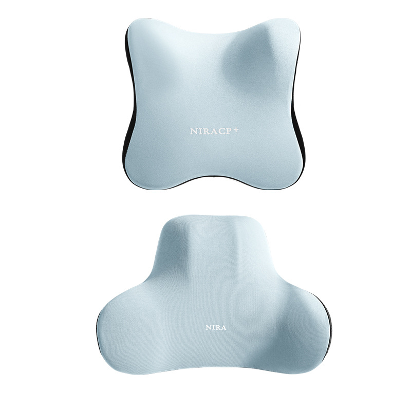 Car Lumbar Support Headrest, Car Neck Pillow, Memory Foam Lumbar Support, Enlarged and Thickened Seat Back Cushion Pillow for Seat