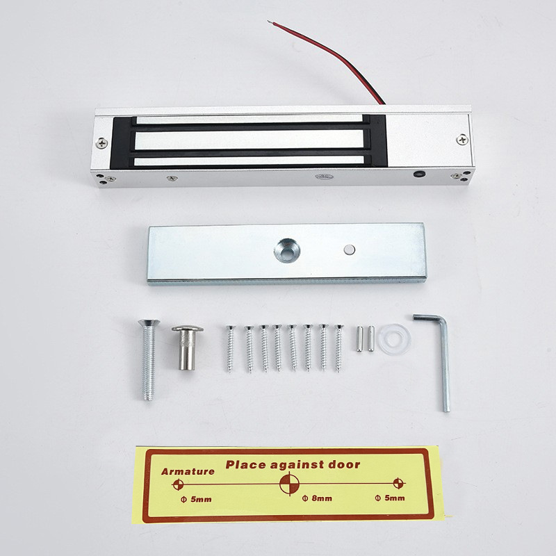 180kg Single Door Surface-Mounted Magnetic Lock 12V Hanging Waterproof Electric Lock Electronic Control Lock Digital Access Control Electromagnetic Lock Magnetic Lock