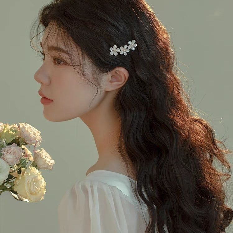 Hairpin for Women with Bangs, Pearl Hair Clip, Hair Accessory 2023 New Model, Side and Forehead, Adult Single Bar