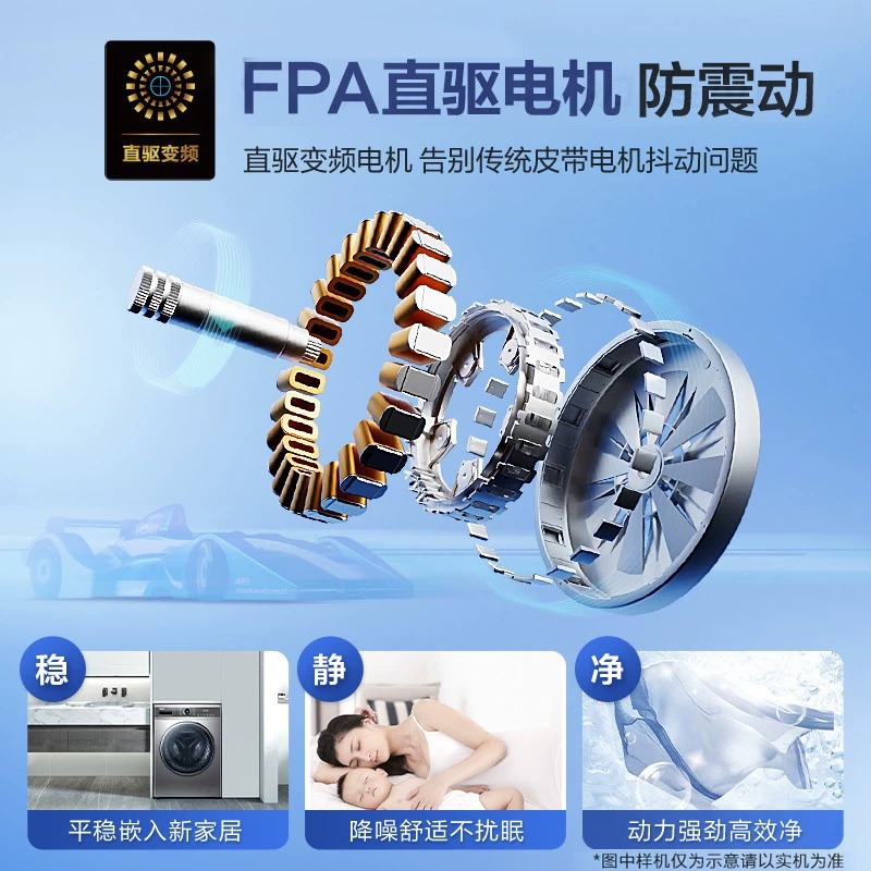 Haier/Haier Eg100Mate7Wu1+Ehg100Fmate7Wu1 Crystal Color Direct Drive Washing and Drying Set 10kg