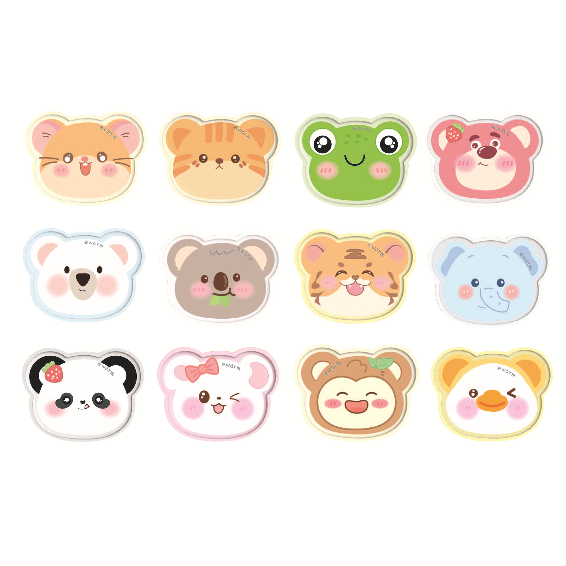 Cartoon Cute Special-Shaped Warm Baby Patch, Long-Lasting Heating Patch, Anti-Cold Self-Heating, Individually Packaged Wholesale
