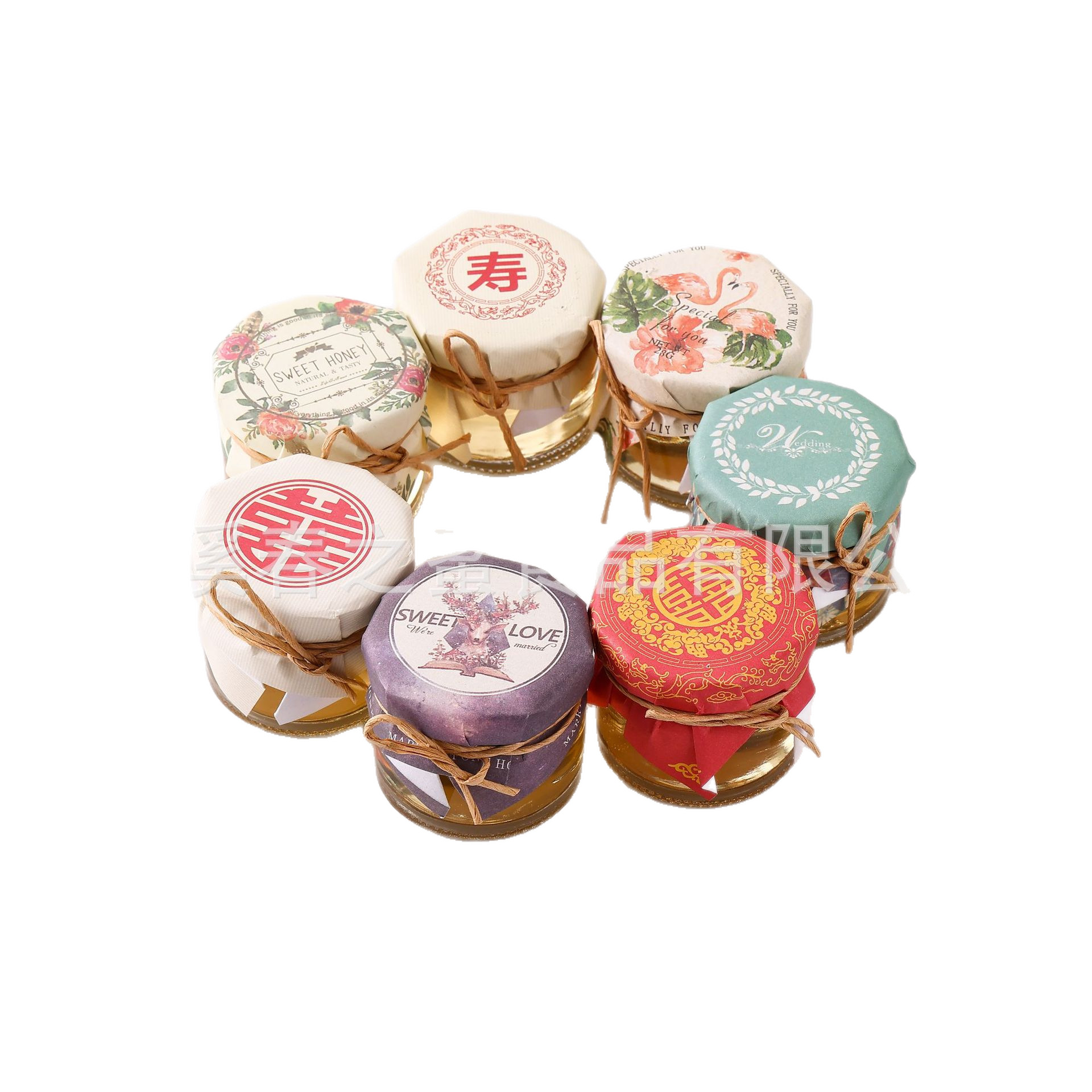 Spring Honey Wholesale 28g Paper Packaging Happy Honey Wedding Wedding Shop Souvenir Bee Field Large Quantity