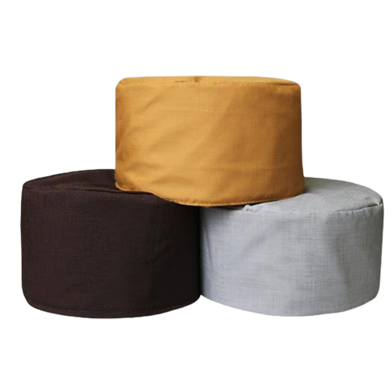 Hui Wu Hai Qing Monk Hat Men and Women Monk Master Monk Hat Nun Hat Cotton Breathable Monk Hat Hai Qing Ju Shi Hat