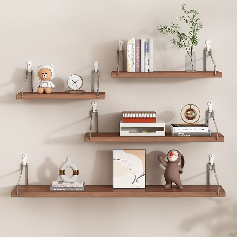 Punch-Free Wall Storage Rack Bedside Wall Hanging Partition Living Room Wall Projector Router Shelf Wall-Hanging Bookshelf