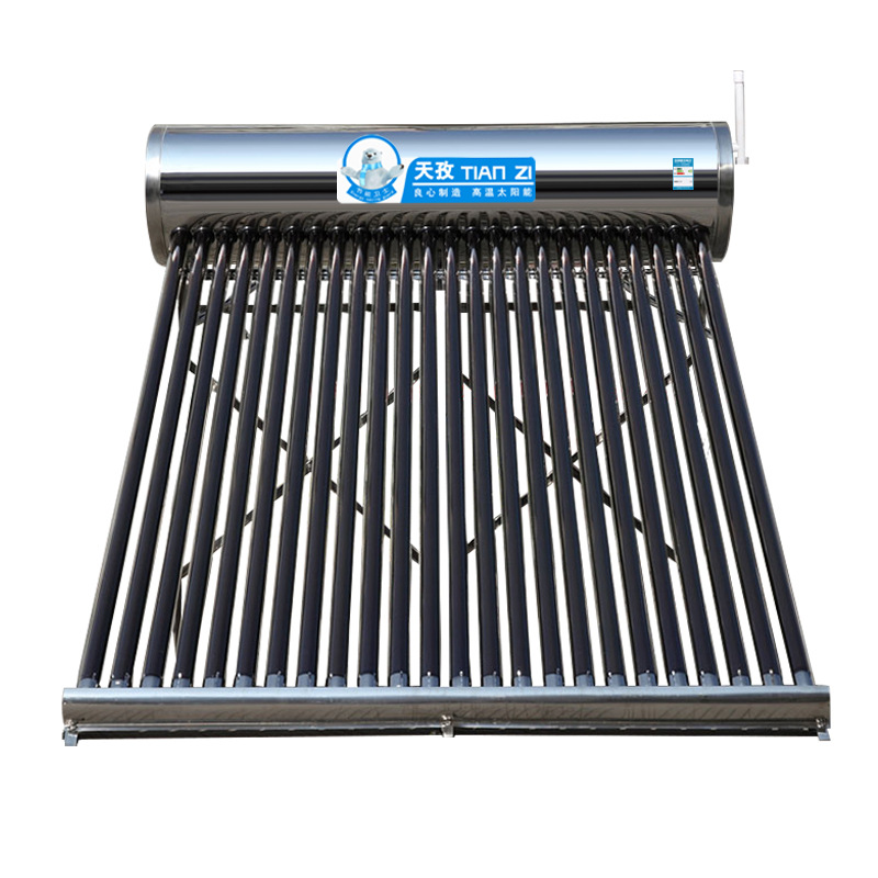 Export Wholesale Solar Water Heater Manufacturer Household Electric Heating Vacuum Glass Tube Purple Gold Tube with Water Replenishment Box