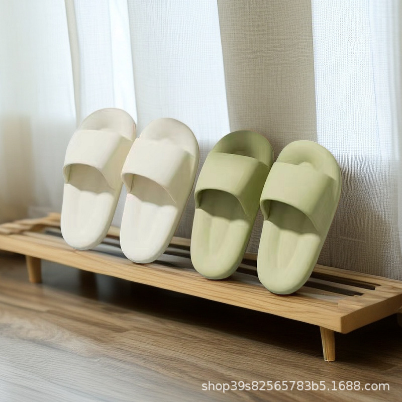 Soft Bottom Slippers Women's Summer Household Indoor Non-Slip Fashionable Comfortable Thick Bottom Slip-on Sandals and Slippers for Men in Summer