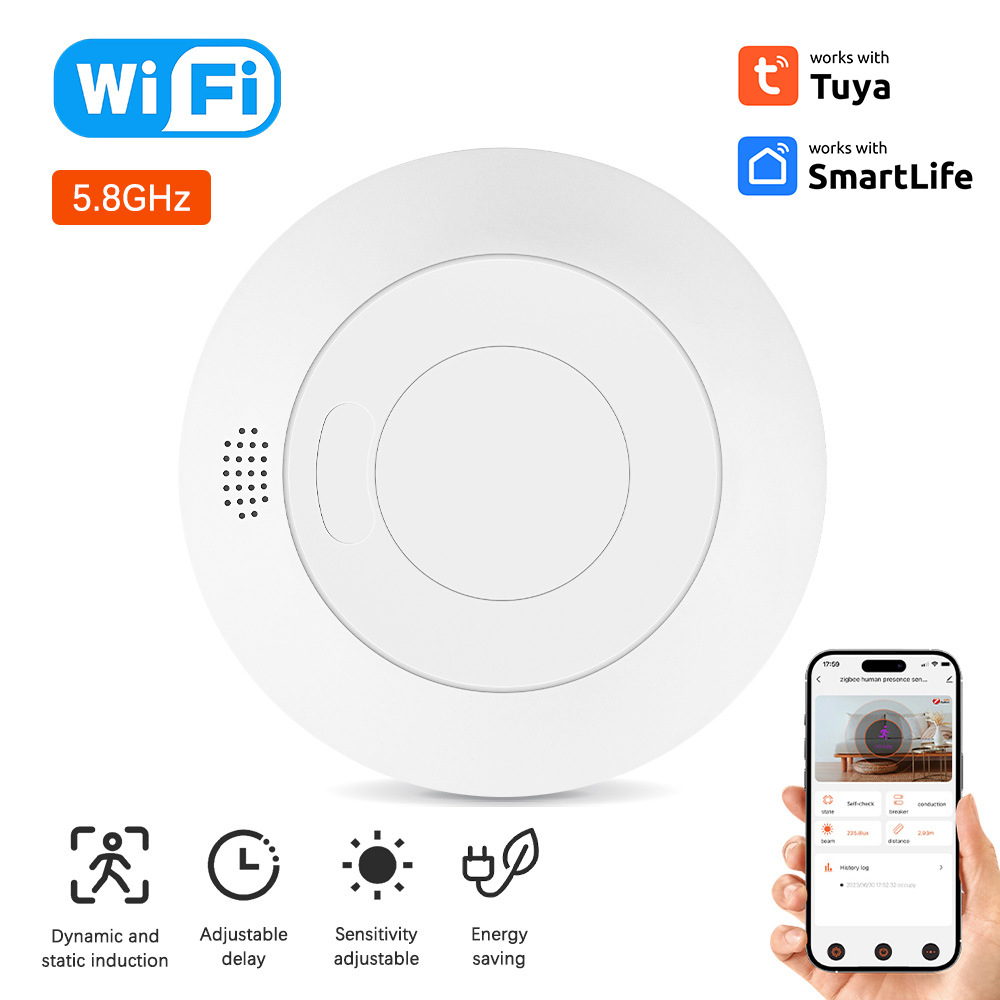 5.8G/24G граффити Wifi/Zigbee датчик присутствия человека микродвижение мм микроволновый радар открытый